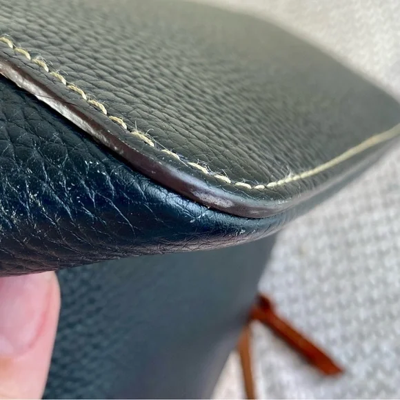 Dooney and Bourke Ruby Dome Black Leather Small Crossbody Bag - Picture 14 of 14